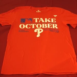 Philadelphia Phillies Fanatics Red 'Take October' Graphic T-Shirt 2023 Size S